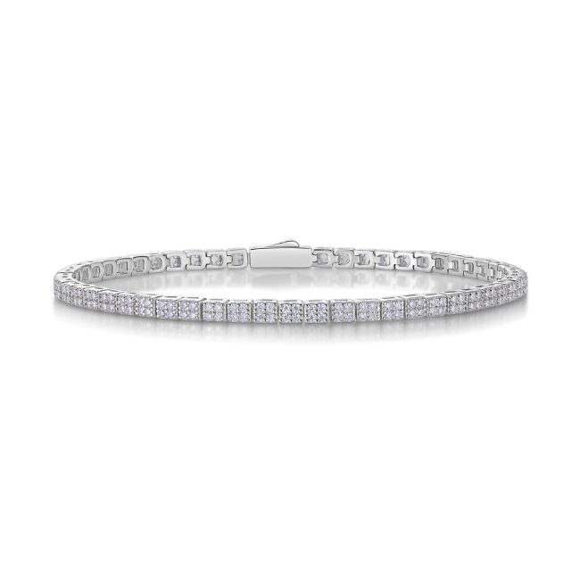 Square Diamond Tennis Bracelet