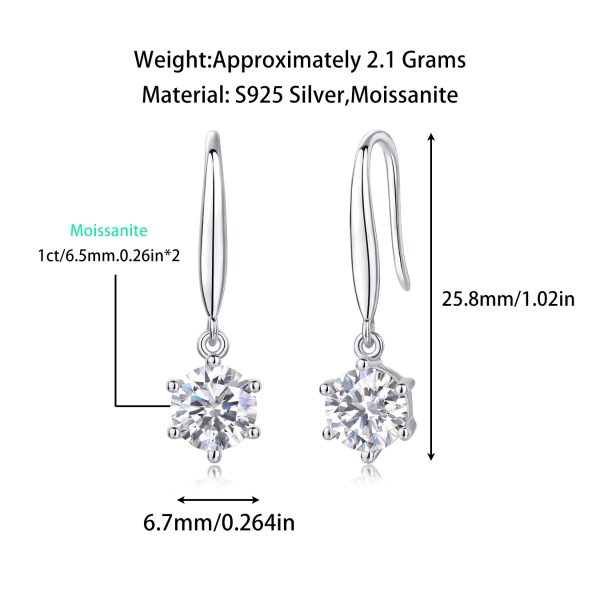 Starburst Diamond Leverback Drop Earrings - Image 3