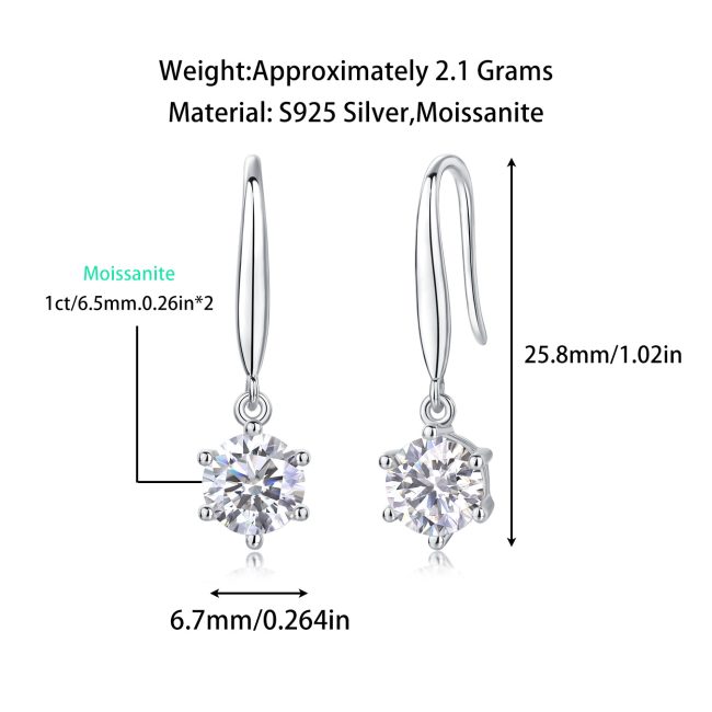 Starburst Diamond Leverback Drop Earrings - Image 3
