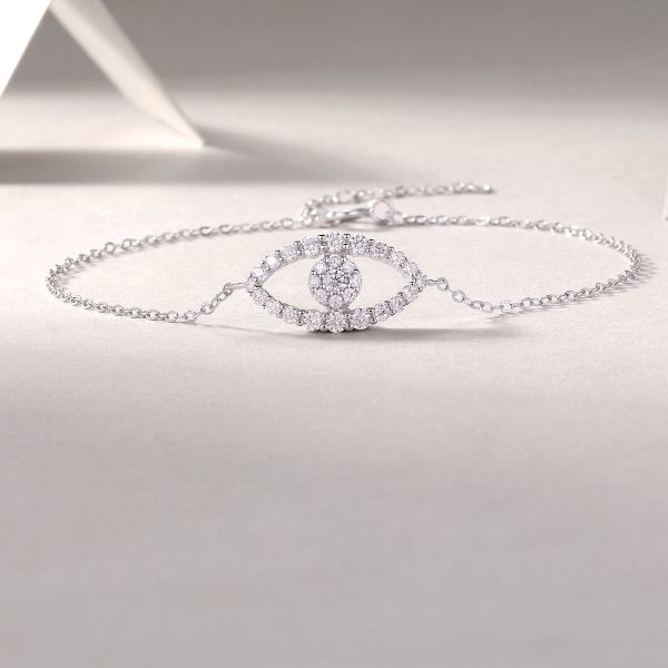 Sterling Silver Greek Eye Bracelet - Image 5