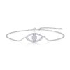 Sterling Silver Greek Eye Bracelet