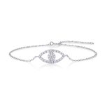 Sterling Silver Greek Eye Bracelet