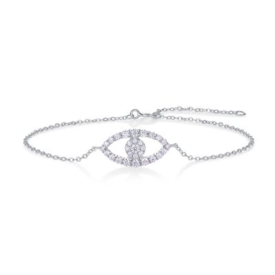 Sterling Silver Greek Eye Bracelet