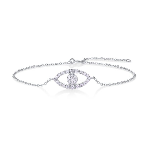 Sterling Silver Greek Eye Bracelet