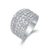 Cluster Ring For Women In 925 Sterling Silver