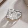 925 Sterling Silver Three Loop Interlocking Ring