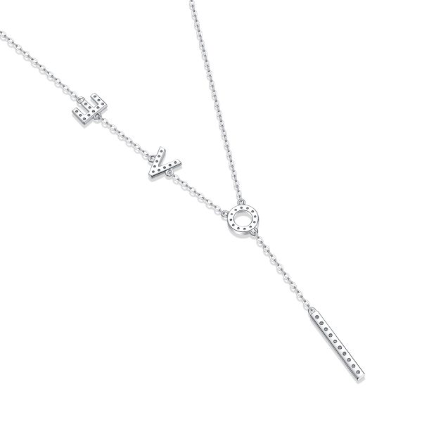 925 Sterling Silver Love Symbol Necklace - Image 4