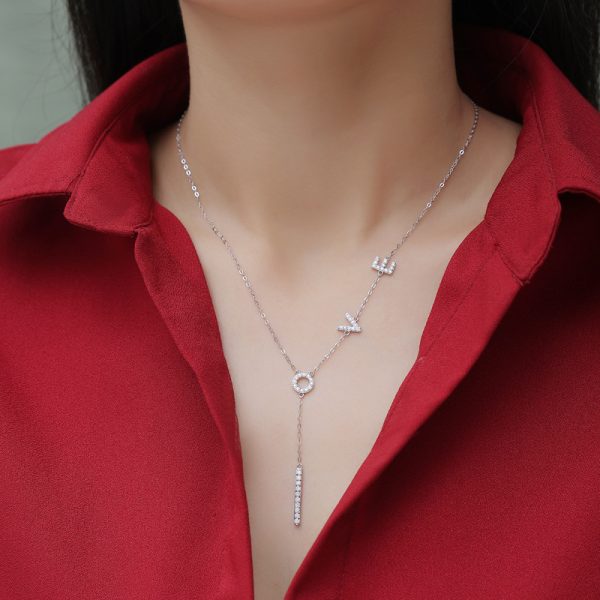 925 Sterling Silver Love Symbol Necklace - Image 3