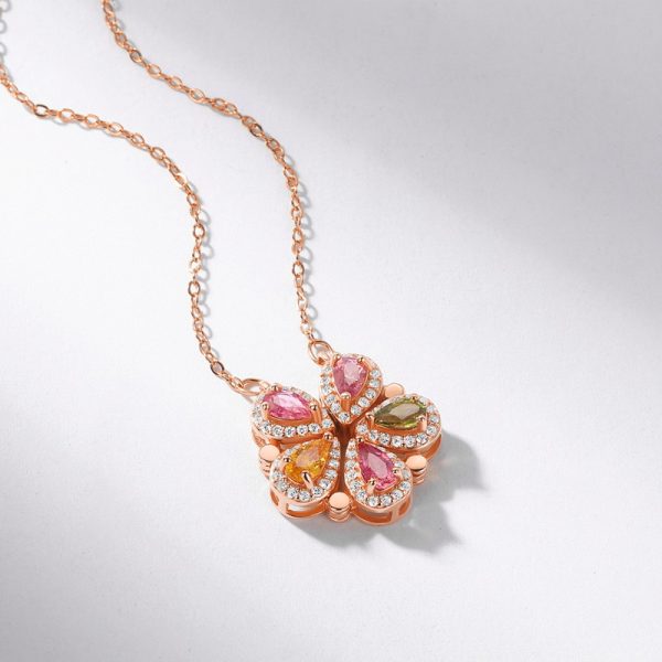 Double use tourmaline pendant s925 silver necklace - Image 4