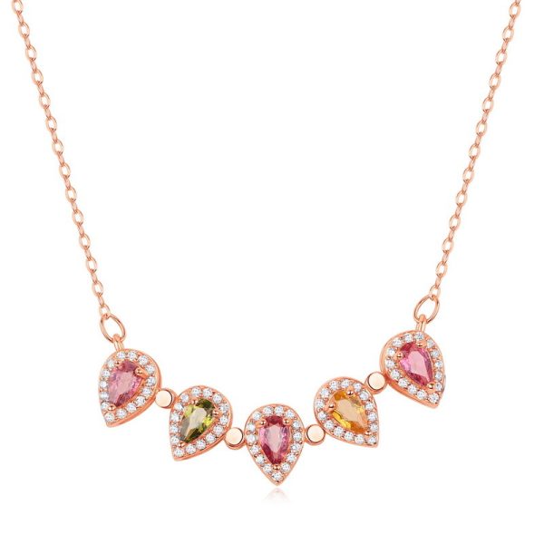 Double use tourmaline pendant s925 silver necklace - Image 5