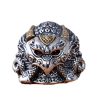 Eagle Ring Sterling Silver Adjustable Biker Ring