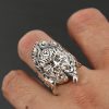 Acala Ring Sterling Silver For Men, Patron Saint Band Wear View