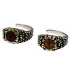 Demon Eye Ring Silver Punk Band