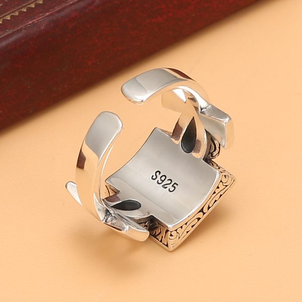 Eye of God Ring Retro Silver Punk Band - Image 4