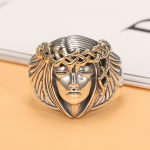 925 plata esterlina anillo diosa griega banda de plata de la vendimia