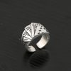 Punk Style Playing Card Sterling Silver Ring For Men, made of 925 sterling silver