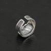 Mens Sterling Silver ring of Playing Card bottom view