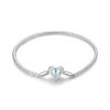 Snake Chain Sterling Silver Bracelet For women, 3mm chain width, 17cm Length Approx 9.2 g wt