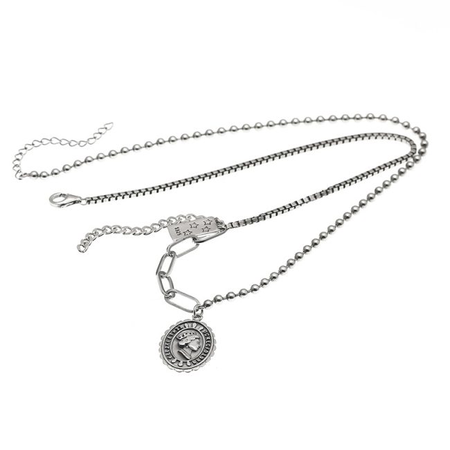 Bead Necklace Vintage Thai Clavicle Chain