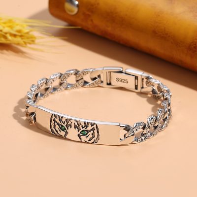 Couple Bracelet Silver Cuban Link Bracelet