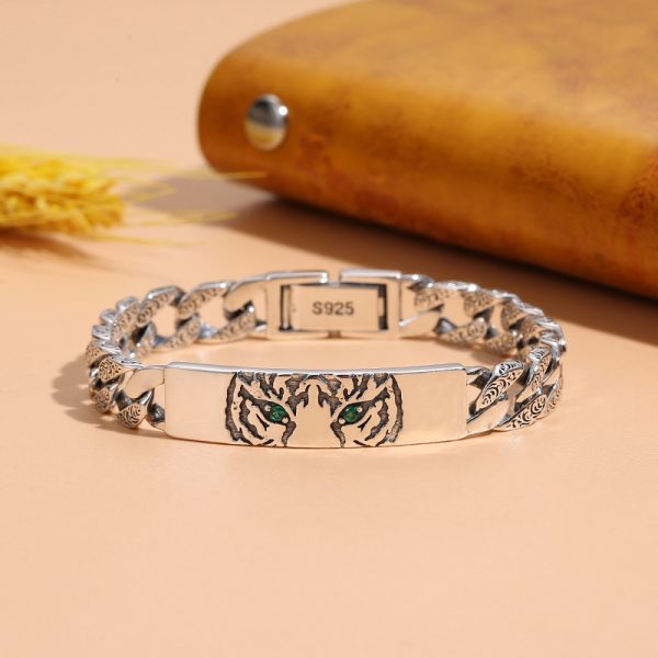 Couple Bracelet Silver Cuban Link Bracelet - Image 4