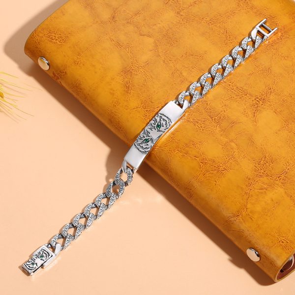 Couple Bracelet Silver Cuban Link Bracelet - Image 3