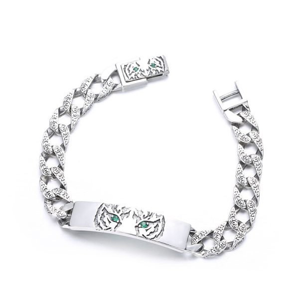 Couple Bracelet Silver Cuban Link Bracelet