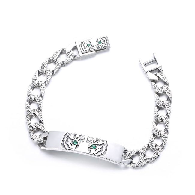 Couple Bracelet Silver Cuban Link Bracelet