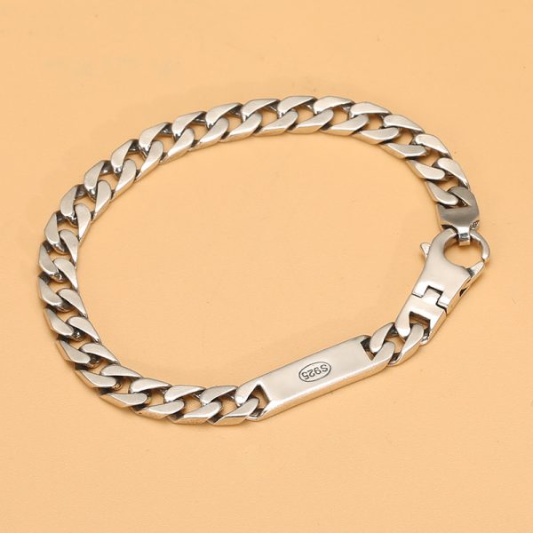 Couple Bracelets Sterling Silver Cuban Bracelet - Image 4