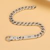 Couple Bracelets Silver Cuban Fashion Bracelet