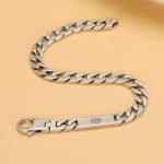 Couple Bracelets Silver Cuban Fashion Bracelet