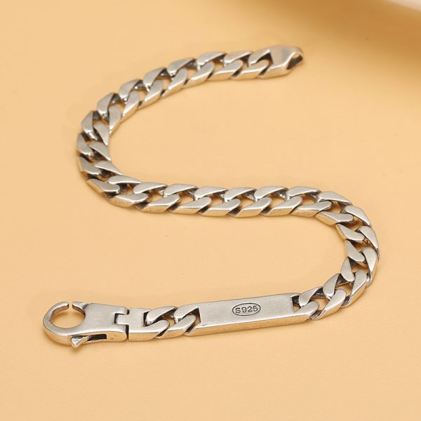 Couple Bracelets Silver Cuban Fashion Bracelet