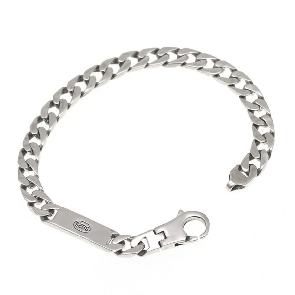 Couple Bracelets Silver Cuban Fashion Bracelet