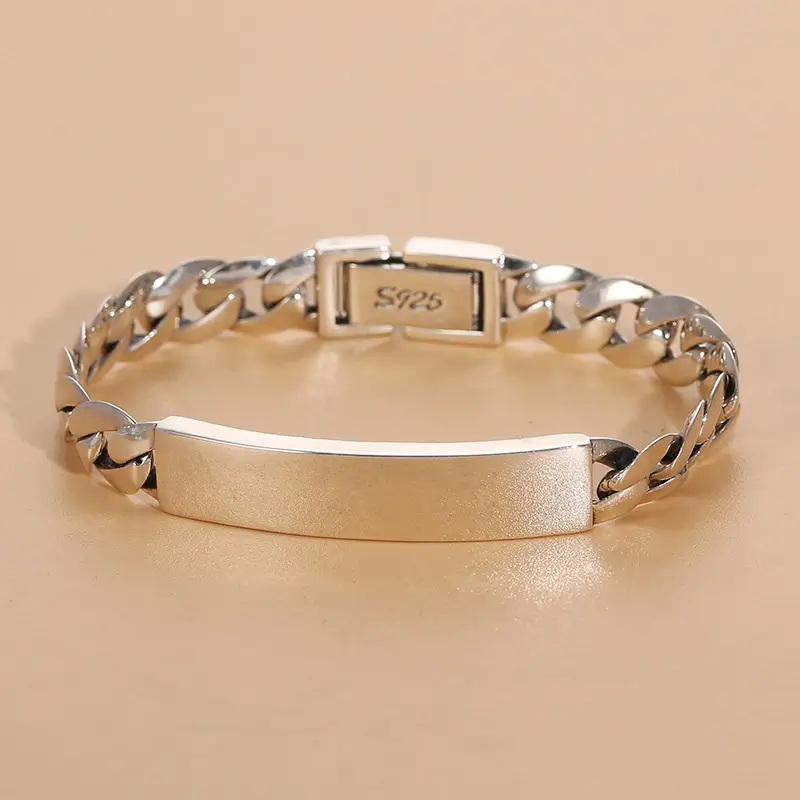 Cuban-Bracelet-Polishing-Vintage-Thai-Silver-Bracelet