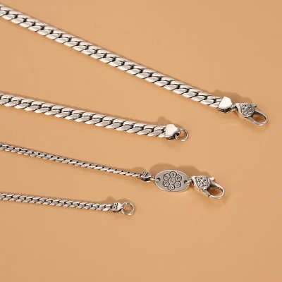 Cuban Necklace Chain Sterling Silver Polishing
