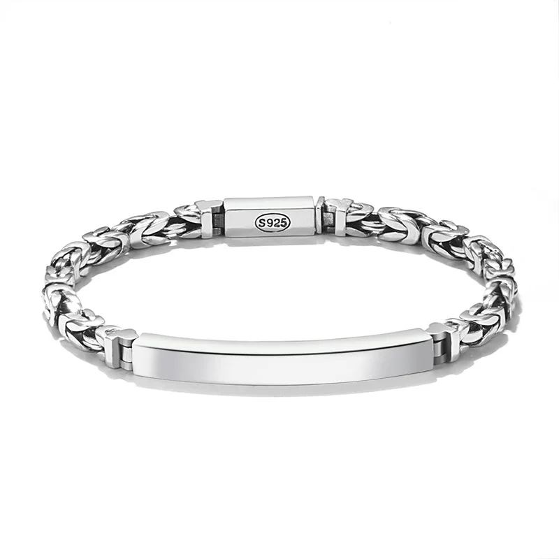 Custom Bracelet Sterling Silver Couple Bracelet