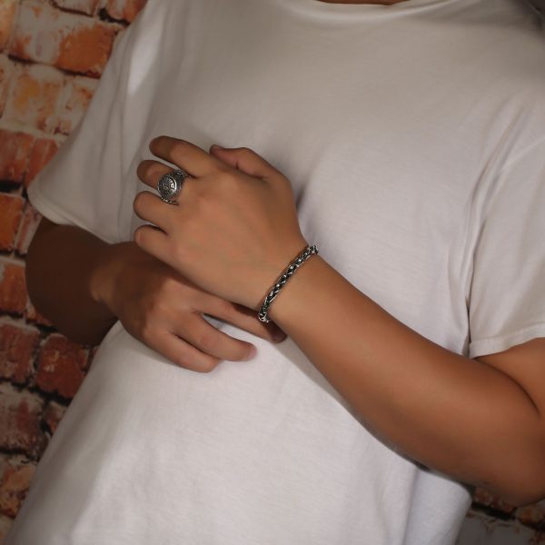 Dragon Bone Bracelet Vintage Thai Silver Bracelet - Image 2