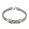 Dragon Bracelet Vintage Hand Woven Silver Bracelet