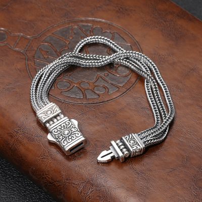 Foxtail Bracelet Thai Silver Hand Bracelet