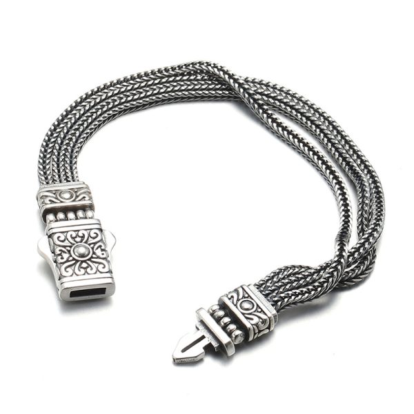 Foxtail Bracelet Thai Silver Hand Bracelet