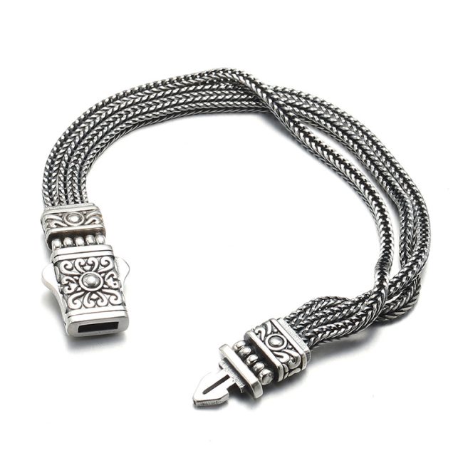 Foxtail Bracelet Thai Silver Hand Bracelet