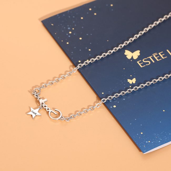 Good luck clavicle sterling silver necklace for men