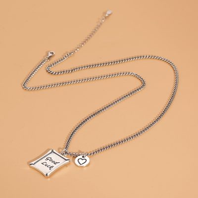 Good Luck Necklace Vintage Thai Silver