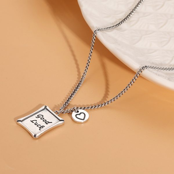 Good Luck Necklace Vintage Thai Silver - Image 2