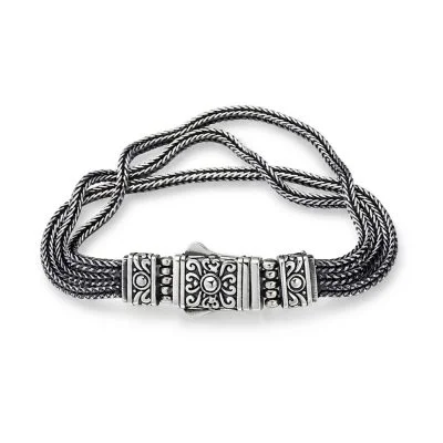 Hand Thai Silver Foxtail Bracelet For Women or Men