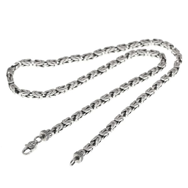 Handmade Thai Silver Necklace For Men