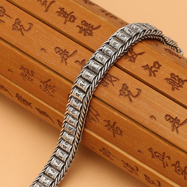 925 Silver Buddha Bracelet Lucky Charm Bracelet - Image 3