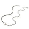 Pearl Pendant Necklace Silver Clavicle Necklace