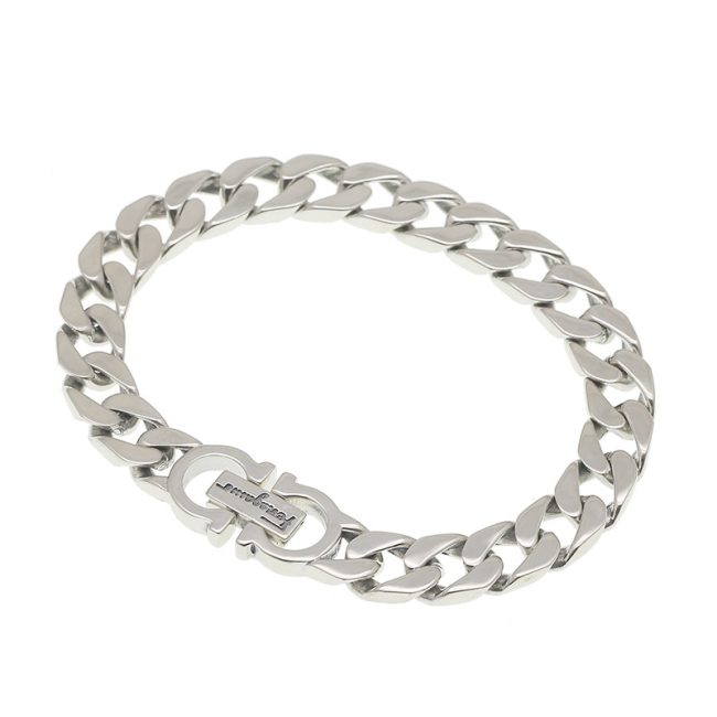 Polishing Cuban Bracelet CD Icon Punk Silver Bracelet