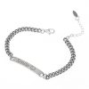 Smile Face Cuban Bracelet Silver Vintage Bracelet